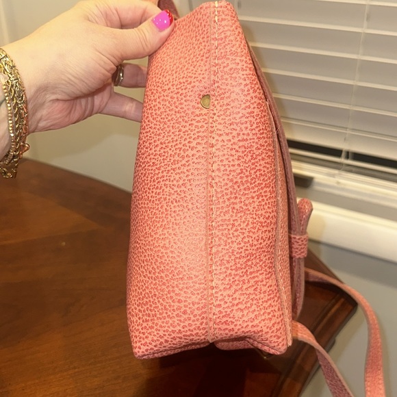 Portland Leather Mini Crossbody Tote Pink - Picture 4 of 11
